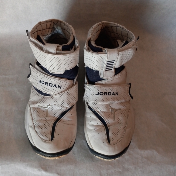 Nike Men's Air Jordan T4G 313527-102 White Blue Basketball Shoes Sneaker… - Picture 3 of 10